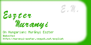 eszter muranyi business card